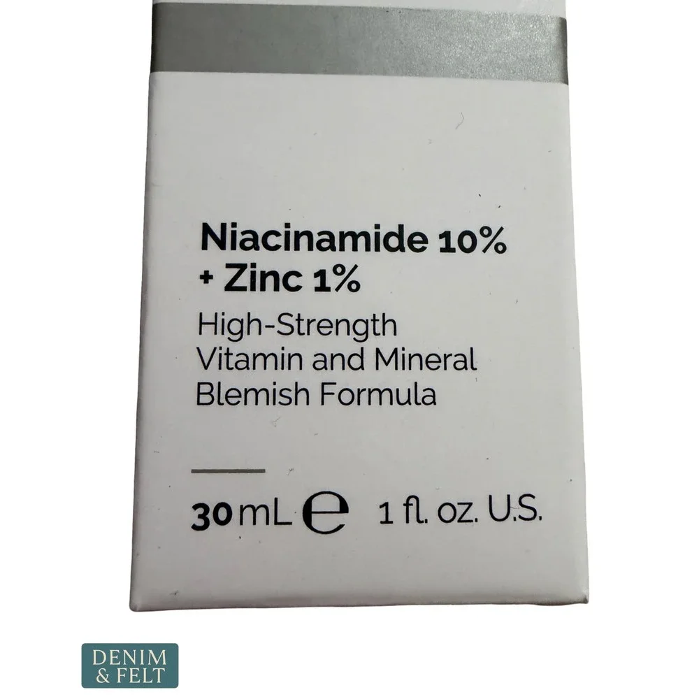 NEW The Ordinary Niacinamide 10% + Zinc 1% High Strength Blemish Serum 30ml 1oz